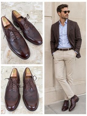 Vintage Bally Men’s Wingtip Oxfords – Made in France – Size 8 D